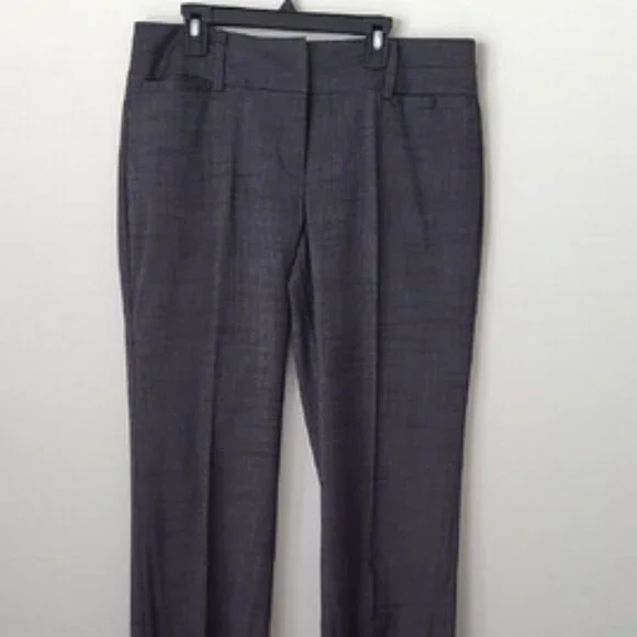 New York & Company Seventh Ave Dark Grey Dress Suiting Pants Size 8 - Picture 2 of 8
